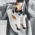 Men's spring trendy versatile low-top casual sneakers, student sports thick-soled height-increasing white trendy shoes, popular online bestseller