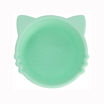 Factory supply food grade silicone bowl suction cup bowl baby learn to eat complementary food bowl saliva pocket anti-splashing silicone bowl