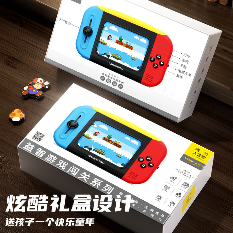 Handheld game console - classic arcade, nostalgic retro, electronic mary, mini puzzle toy for kids, eye protection toy for boys and girls