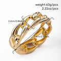 Irregular opening bracelet wholesale european and american cross-border jewelry stylishniche stylecable stitch round bracelet electroplated style bracelet