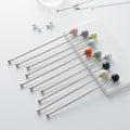 304 stainless steel tea & coffee stirring rods - multi-colored dessert picks - high-value ceramic handle milk frothing sticks - wholesale
