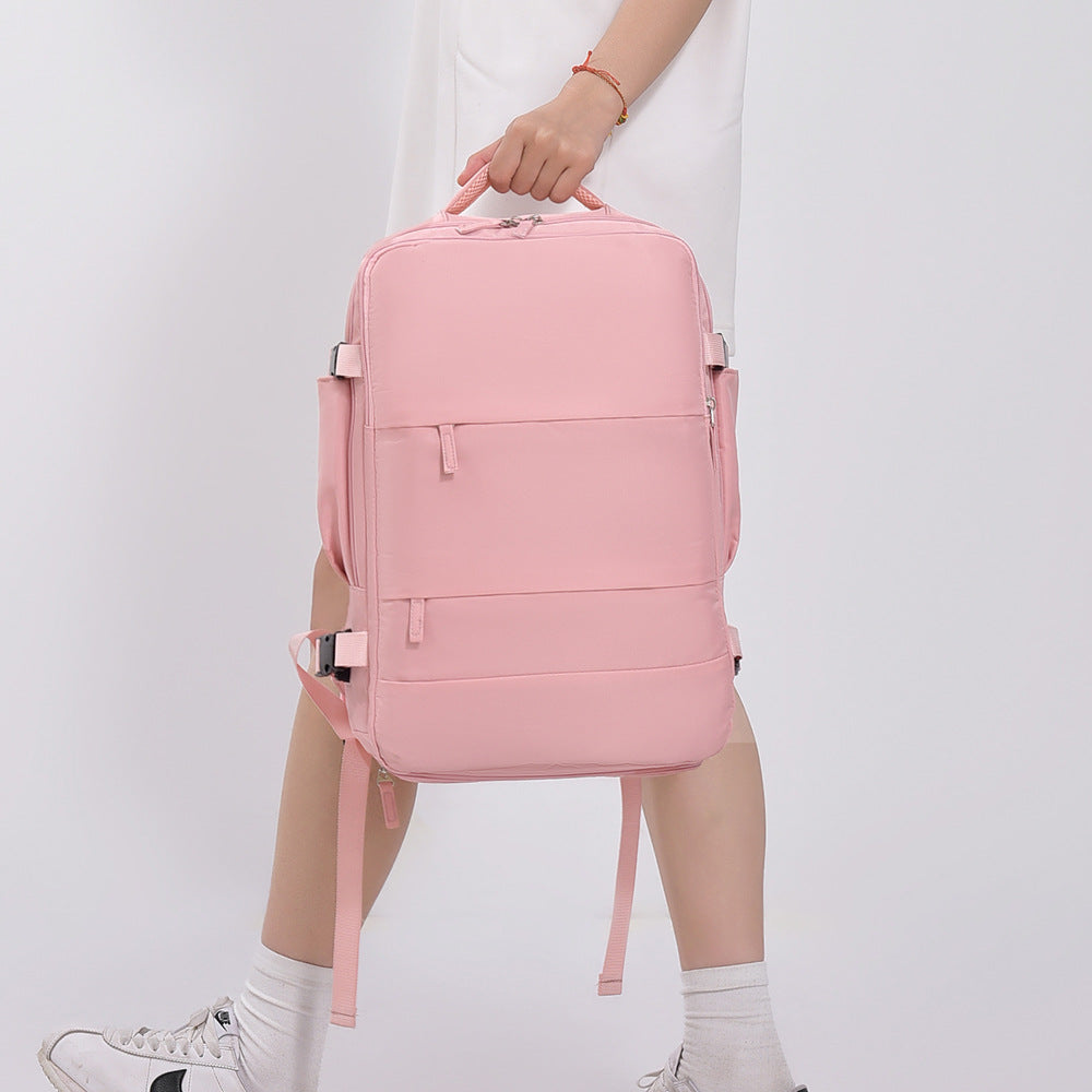 Processing custom backpack large capacity travel light backpack female student schoolbag computer backpack travel bag