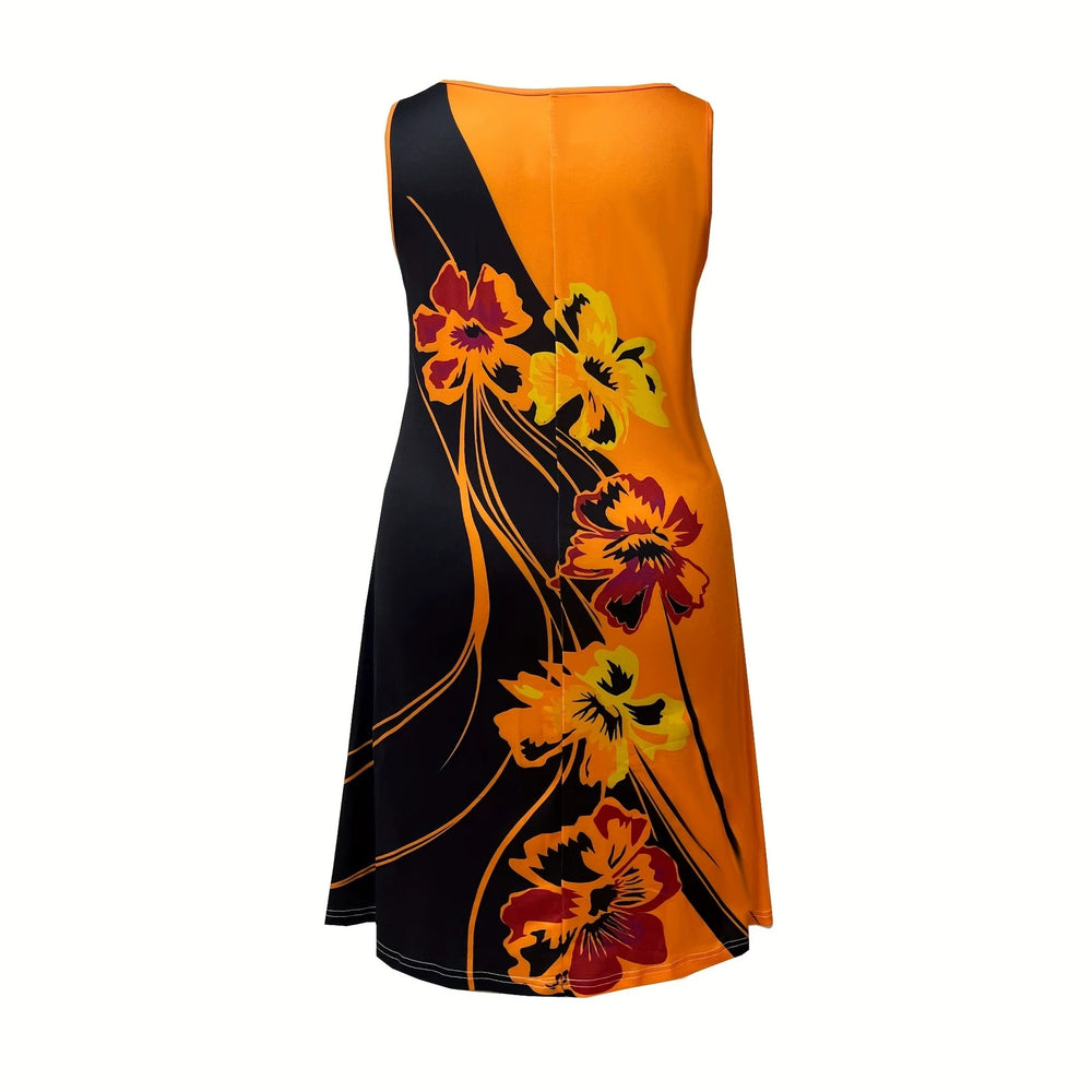 wholesale women's short-sleeved dresses, fashionable women's dresses for spring, summer, and autumn, new cross-border printed designs