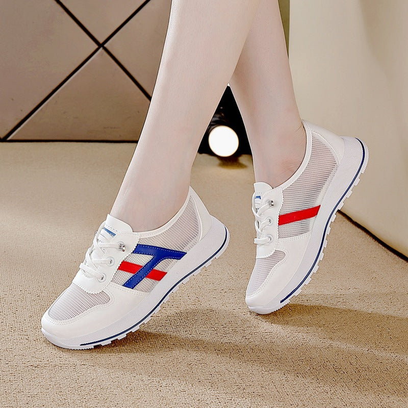 Argan sneakers for women 2025new arrivalpopularsummerplaid breathable white shoesins trendy easiest for match student sandals