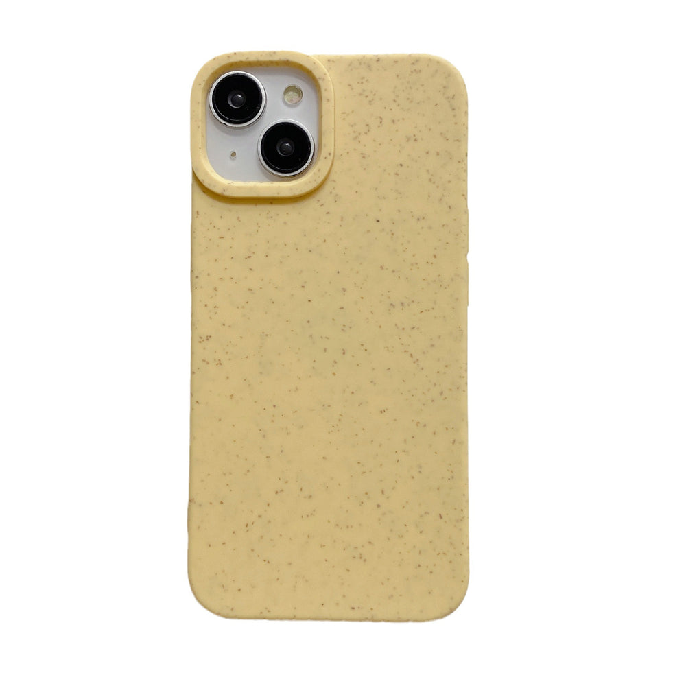Wheat husk suitable for apple 16pro pure color mobile phone case iphone11/13 high-end ins anti-fall tpu protective cover