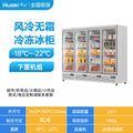 -22°c food freezer, air-cooled, independent door temperature control, commercial high-capacity ice cream display case for frozen treats