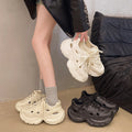 2025 summer new eva platform clogs - outdoor wear, height increasing, beach sandals, "stomping on clouds" comfort, closed-toe slippers for women