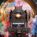 Retro steam train track suitartificial electric track train model toy cross-border nostalgic model