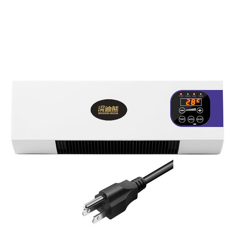 Wall-mounted space heater with remote control - energy-efficient, fast heating, quiet operation - ideal for home, bathroom, and small spaces