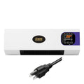 Wall-mounted space heater with remote control - energy-efficient, fast heating, quiet operation - ideal for home, bathroom, and small spaces