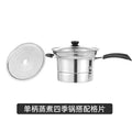 Wholesale stainless steel multifunctional noodle pot with handheld strainer, large capacity deep fryer, universal cooking pot for home use
