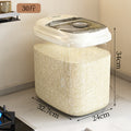 Rice bucket for home2025new arrival insect-proof and moisture-proof sealed rice cylinder rice storage rice box food grade grain storage barrel
