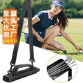 Portable golf club bag mini golf satchel club bag green bag crossbody shoulder bag half set of club bag