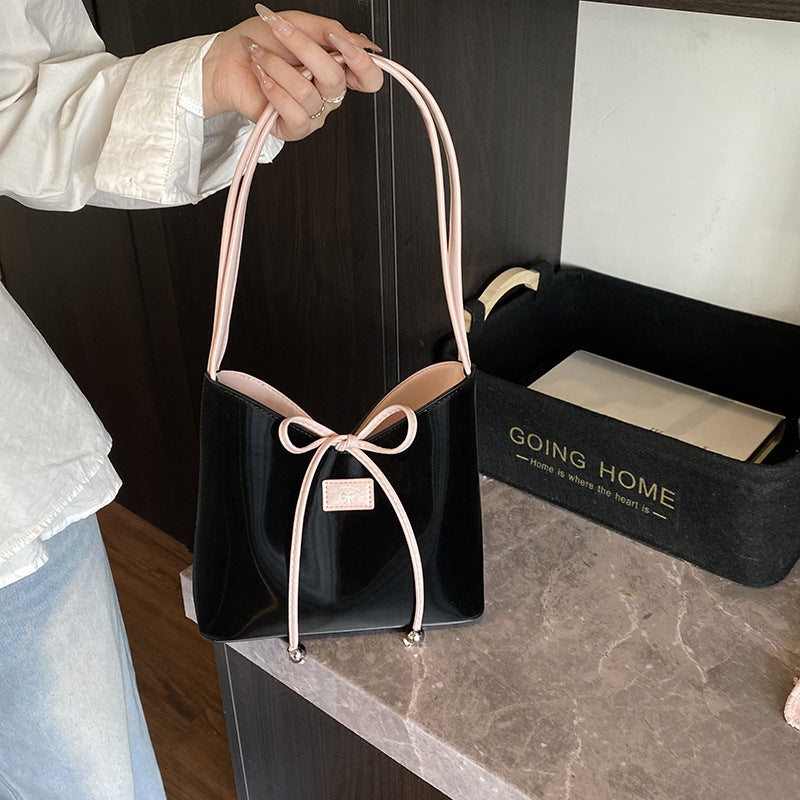Cross-border 2025 new trendy summer shoulder bag women's bag foreign style simple bag fashion casual bag messenger bag bucket bag