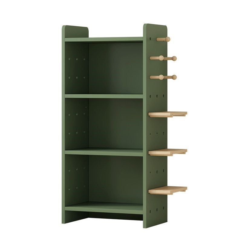 Solid wood bookcase, multi-tier book storage shelf, dustproof kindergarten bookshelf, children's student bookshelf, small storage rack