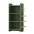 Solid wood bookcase, multi-tier book storage shelf, dustproof kindergarten bookshelf, children's student bookshelf, small storage rack