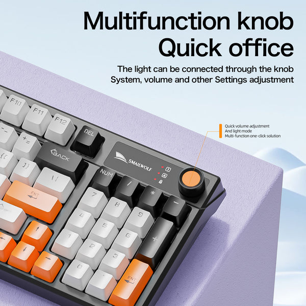 Smywolf SK15 Green Axis Mechanical Keyboard Foreign Language Russian Thai Arabic Korean Spanish