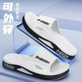 Men's summer sports slippers: new trendy outdoor beach, home, and bath thick-soled one-strap sandals