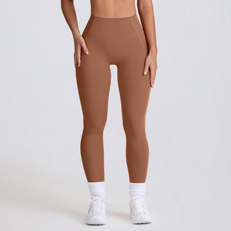 peach butt tummy-tight yoga pants for women outwear running sports quick-drying fitness pants three-quarter shorts