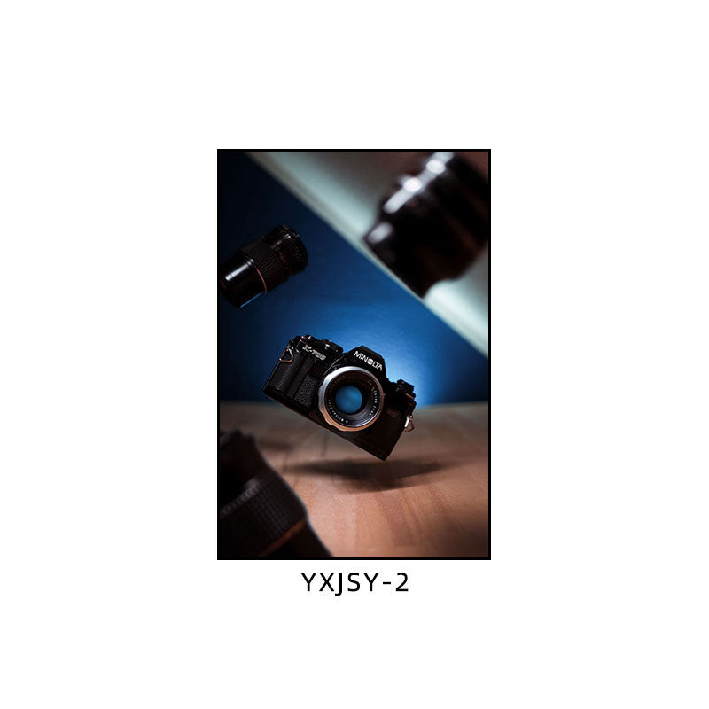 Camera photography Decorative painting Photo studio Black and white industrial style hanging painting Media studio Camera mural