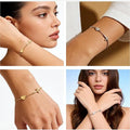 European and american cross-border hot-selling 26 letter bracelet for women, copper, personalized elegant fashion heart-shaped letter bracelet bangle wholesale