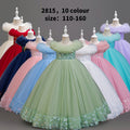 Wholesale european and american style girls' formal dresses for export, suitable for mid-to-large children, direct from manufacturers. cross-border princess dresses, custom flower girl dresses, long dresses wholesale
