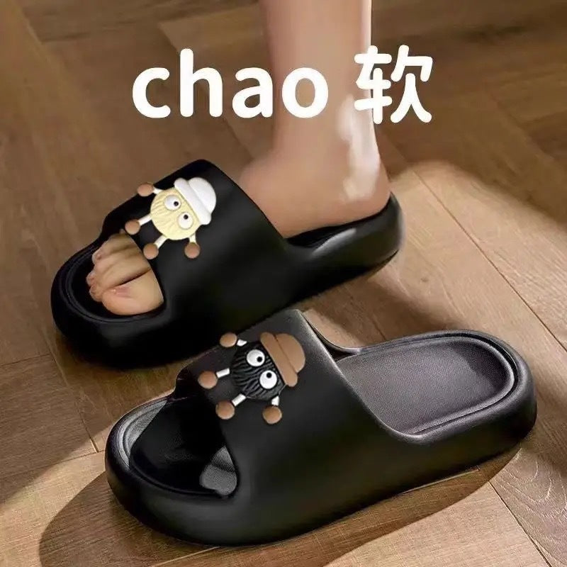 2026 new women's summer slippers - cloud-like comfort, soft sole, casual home wear, thick-soled one-strap slides for bathroom use