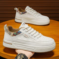 Men's white sneakers - 2026 spring new collection: lightweight casual skate shoes, retro style, versatile, breathable, trendy sports shoes for teens