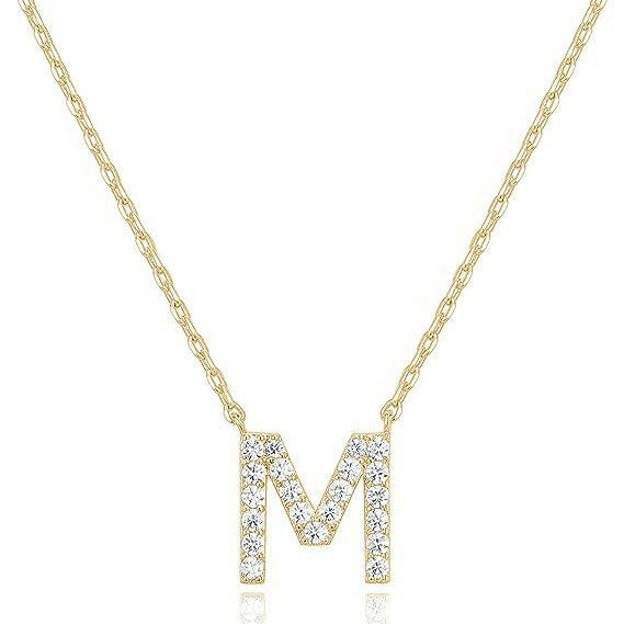Amazon hot-selling exquisite diamond-studded 26-letter initial necklace - versatile choker necklace perfect for any occasion