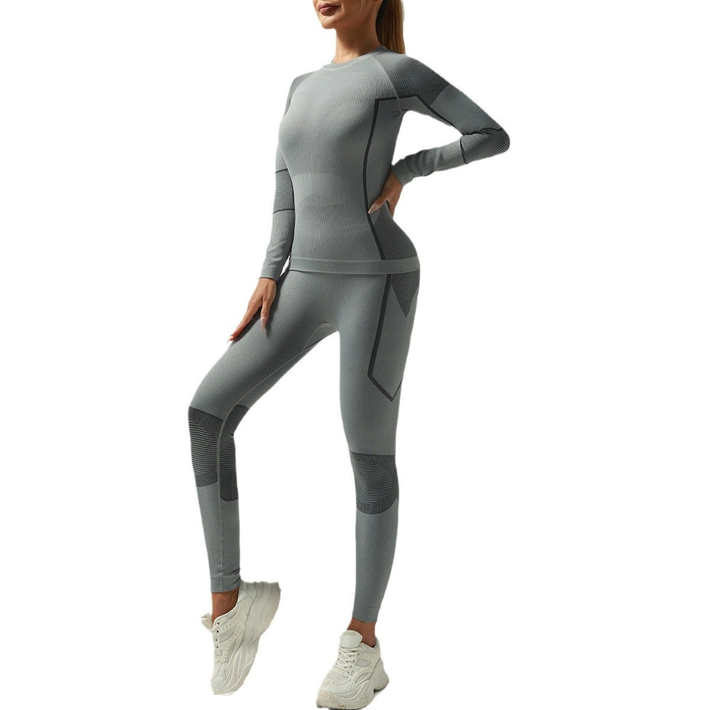 New outdoor skiing sportswear thickened tight quick-drying thermal underwear moisture-wicking compression primer set