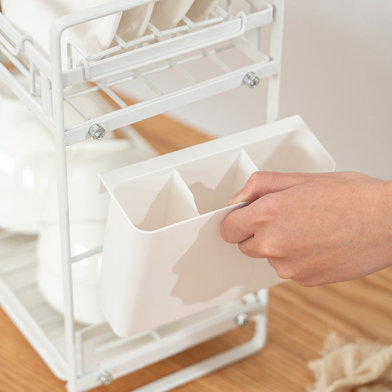 Liheng Kitchen Shelf Multifunctional Dish Storage Rack Dish Rack Drain Rack Storage Box Dish and Chopstick Rack Household