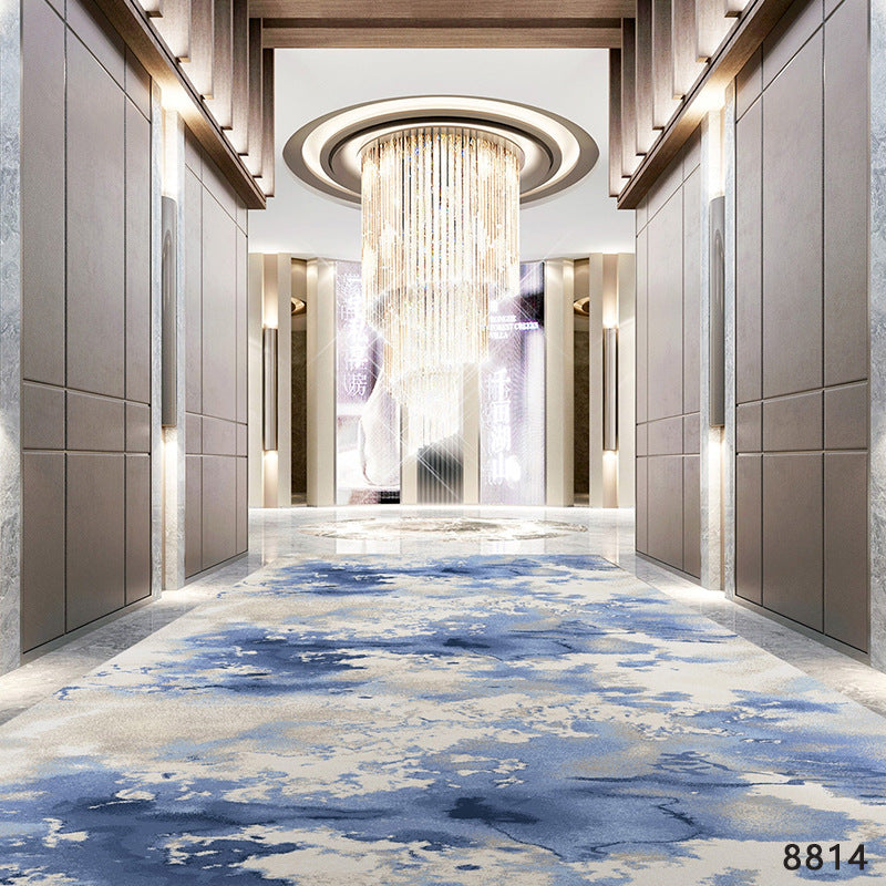 Ready-to-ship printed carpets for hotels and guesthouses, suitable for hallways, corridors, banquet halls, clubs, and billiard rooms. fire-resistant carpet