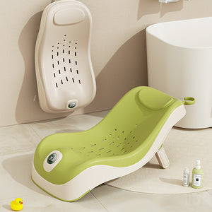 Baby bath recliner, baby bath support, newborn bathtub seat, bath net, bath bed, temperature-sensitive sit & recline miracle