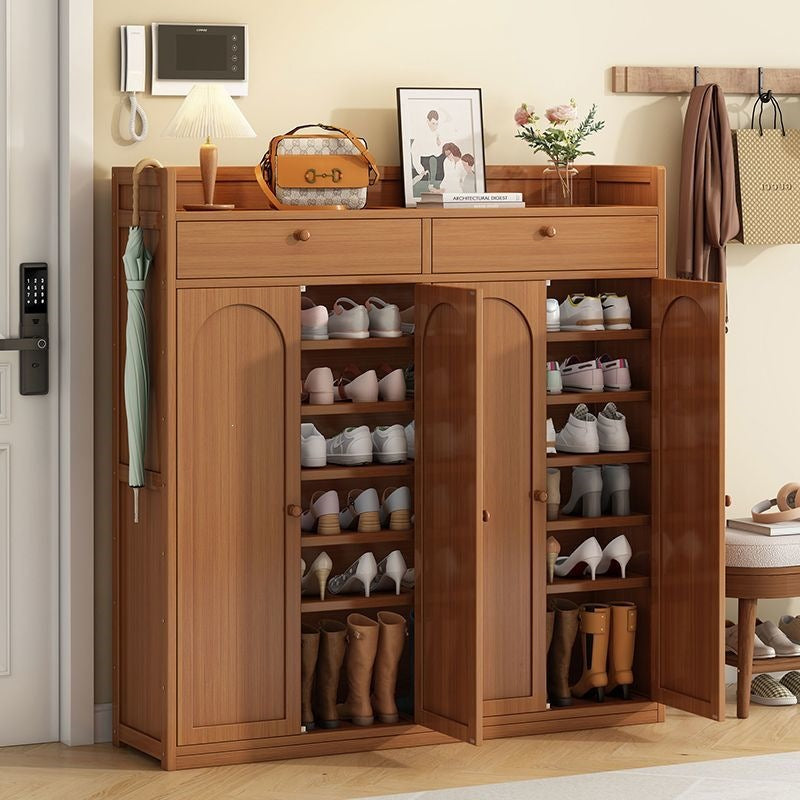 New shoe cabinet for home, large capacity multi-layer shoe rack with drawers, easy storage organizer, entryway shoe shelf