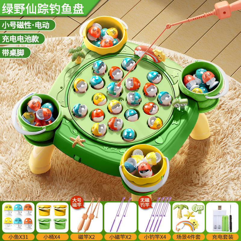 Baby electric magnetic fishing toy for kids, ages 1-2, 3, educational toy for children, two and a half weeks old, boys, girls, toddlers