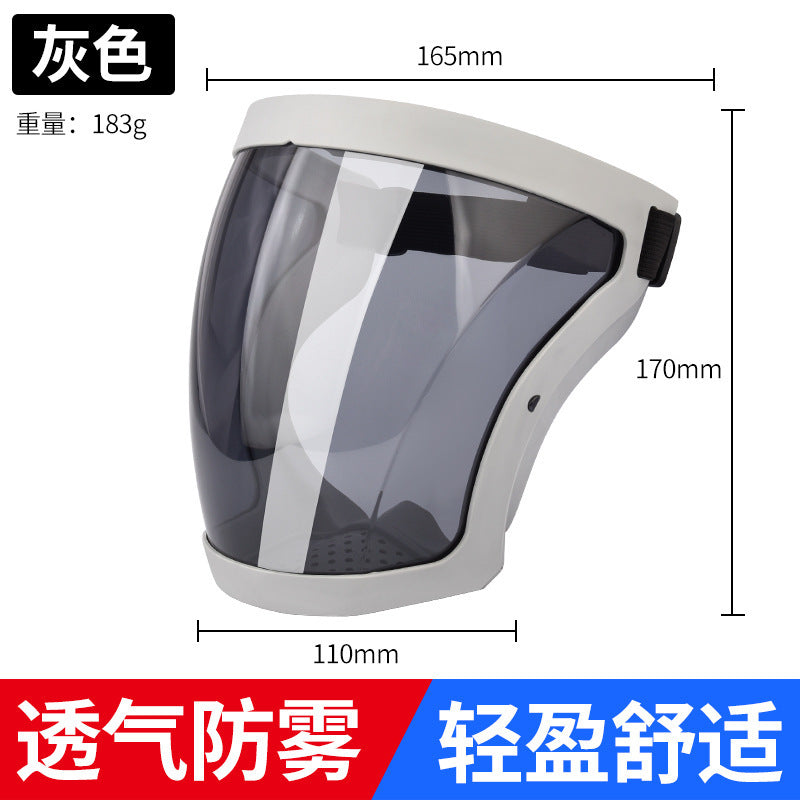 High-clarity protective face shield - transparent full face cover, hd anti-dust, anti-fog, ideal for pesticide application, face protection, and welding