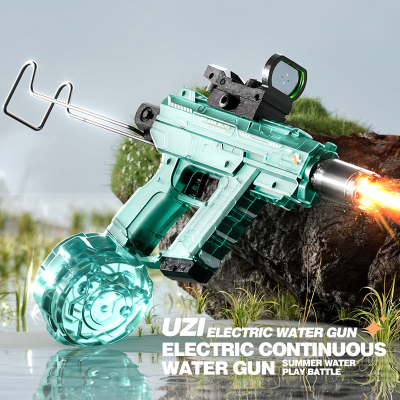 summer water electric continuous water gun toy outdoor large capacity beach water splashing festival wholesale boys and girls