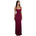 summer new arrival: independent e-commerce platform european and american style women's sexy halter neck slim-fit patchwork backless bodycon dress