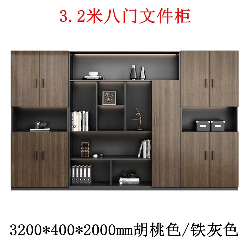 Boss table bookcase casual storage storage cabinet furniture office background file cabinet information cabinet wooden floor cabinet