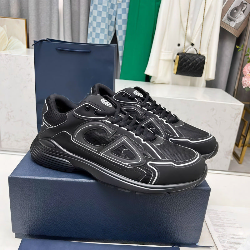 us station men's printed breathable sports shoes trendybest sellingd family heightening outdoor casual comfortable running shoes