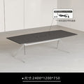 Conference table - minimalist modern office desk, conference room table and chair set, office furniture, large rectangular negotiation and training table