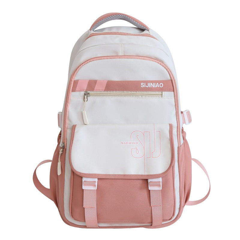 Large-capacity load reduction spine bag for female primary school students, junior high school students, high school students, college students, backpack for women 2023 new models