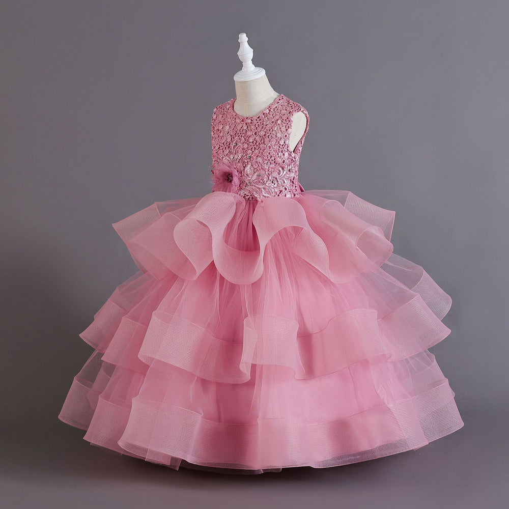 children's clothing, kids' formal dresses, tulle princess dresses, flower girl dresses, high-end birthday dresses, runway show performance gowns, evening dresses, and dresses