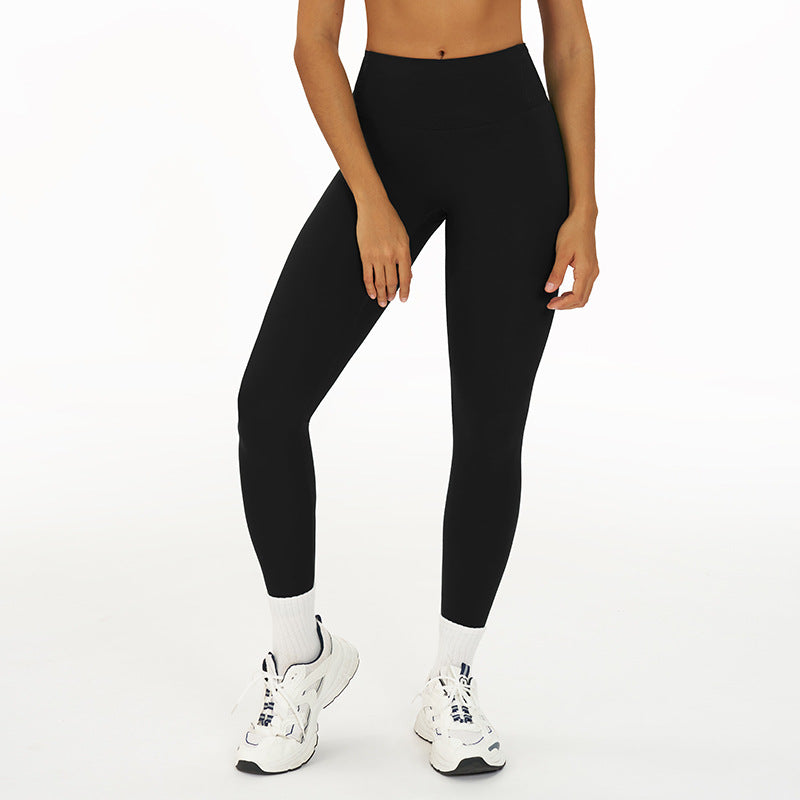 European and american style running naked feel quick-dry fitness leggings breathable outerwear tight workout pants high waist butt lifting yoga pants women's 8047