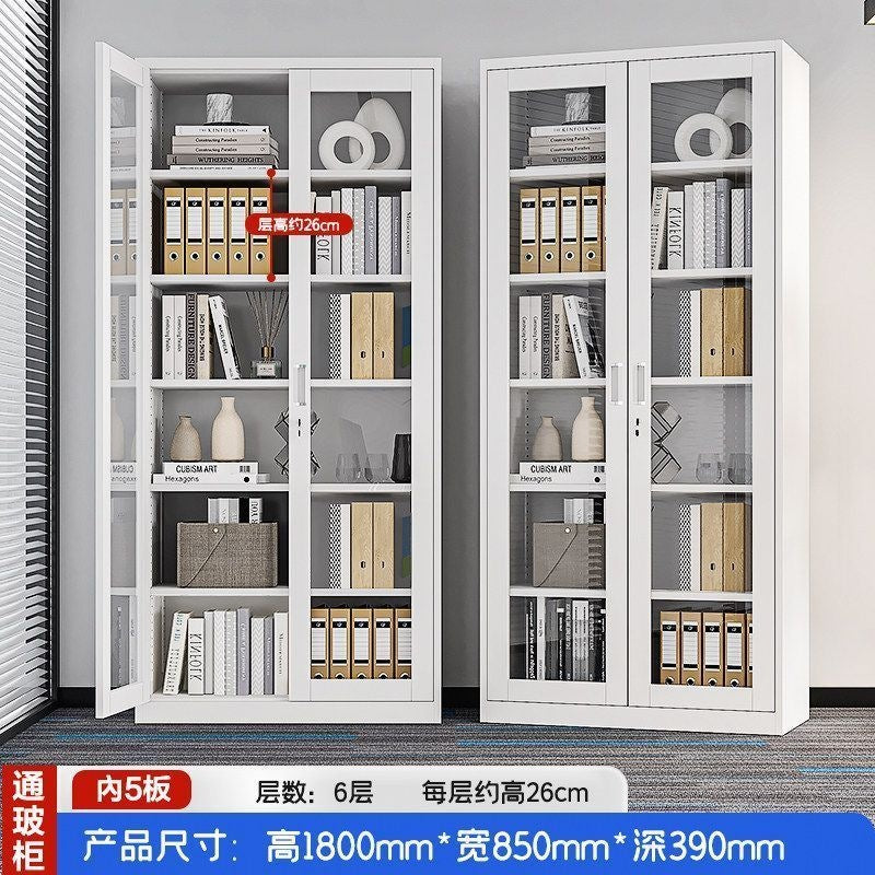 Heavy-duty steel office file cabinet - steel document cabinet for financial records, accounting files, and storage - low profile storage unit