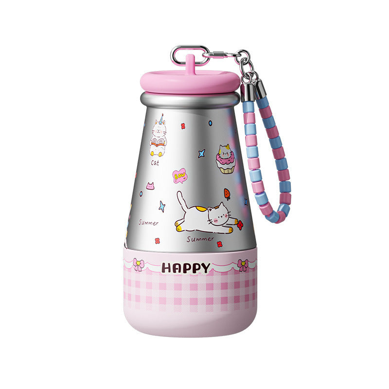 Luxury women's insulated tumbler - stylish hanging chain, 316 stainless steel, cute & portable water bottle - wholesale & customization available