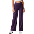 women's solid color high-waisted stretch pocket workout activewear leggings - yoga pants