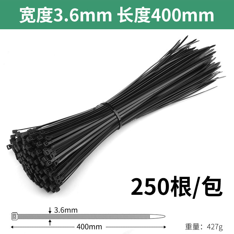 Nylon cable ties, plastic buckle, strong anti-theft buckle, wire tie, self-tightening, self-locking black strap