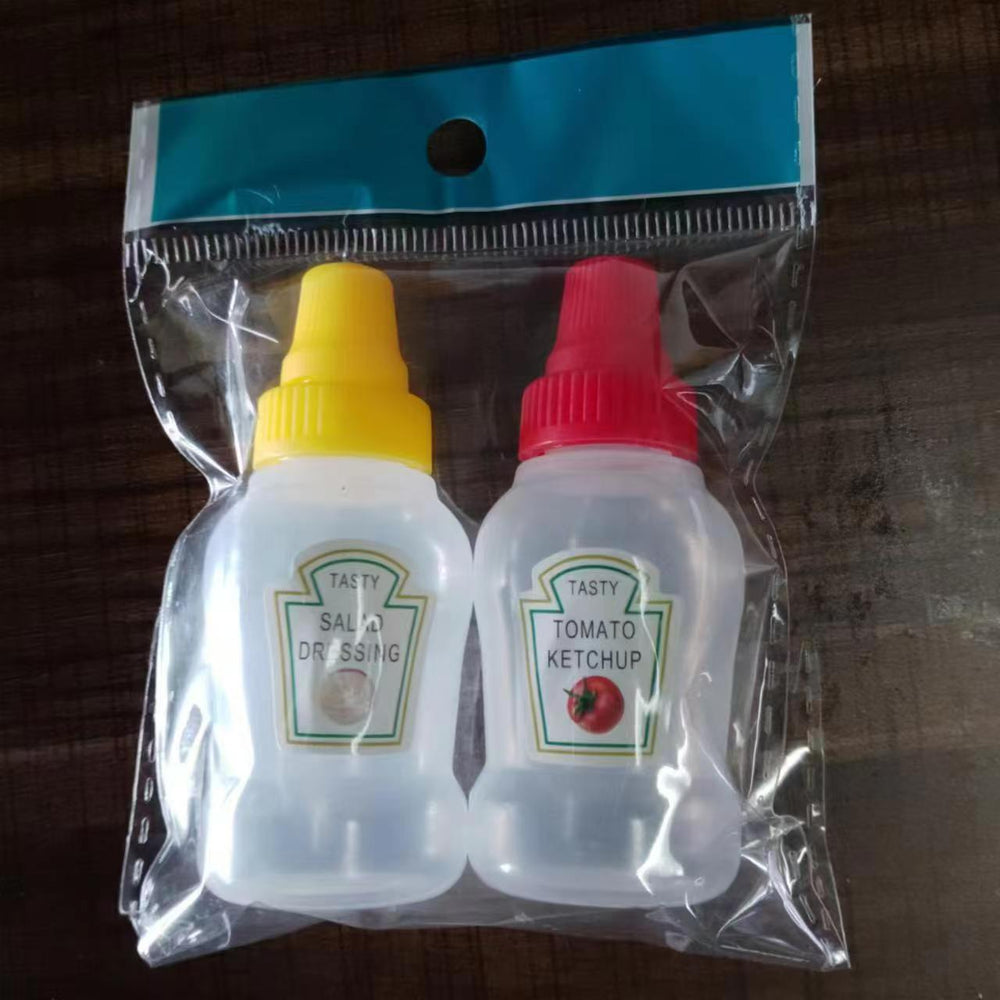 Mini sauce bottle plastic squeeze sauce bottle japanese style squeeze condiment bottle food grade portable soy sauce bottle cross-border