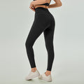 Export cross-border tummy-tightening sports pants, high-waisted peach butt fitness pants, t-line-free outwear running yoga pants